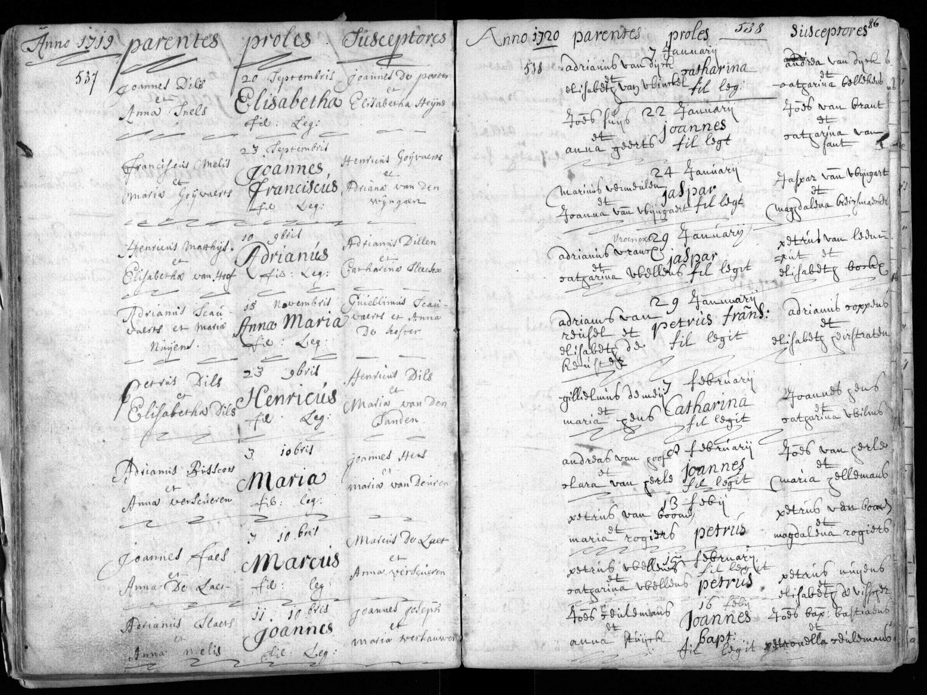 Doop Joannes Van Hoof (1720) 2